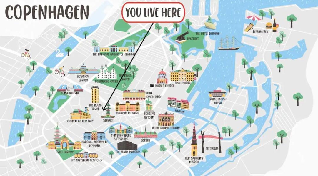 Stylish Spacious Apartment W 3Br In Copenhagen City 외부 사진